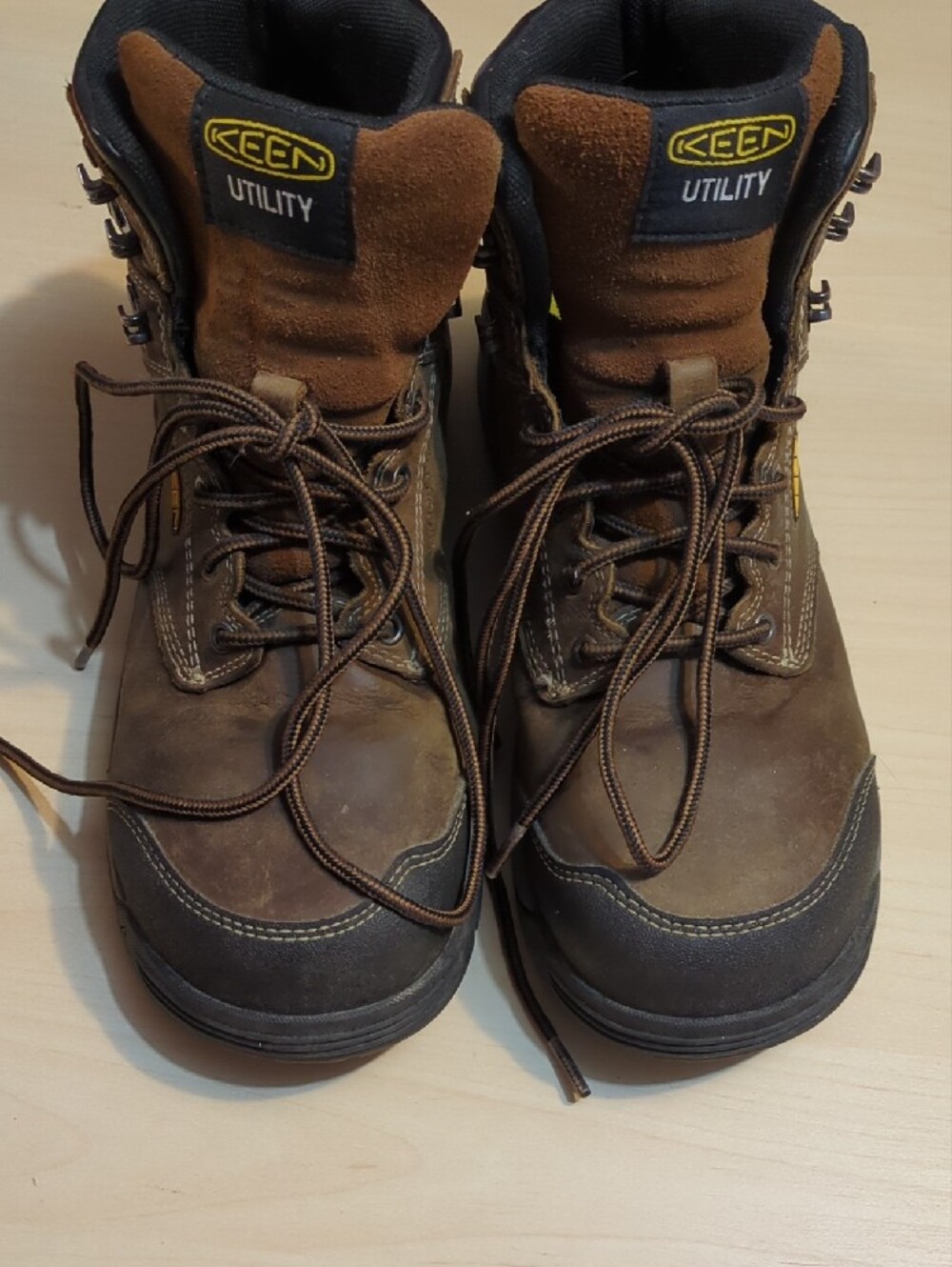 Keen Utility Brown and Black Wonen's Waterproof Steel Toe Work Boots